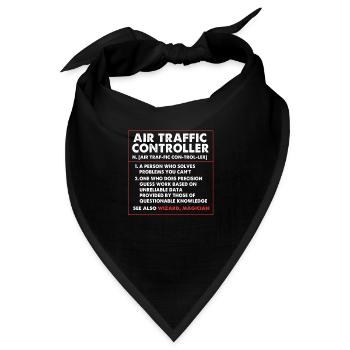 Fluglotse - Bandana - Schwarz - Vorne
