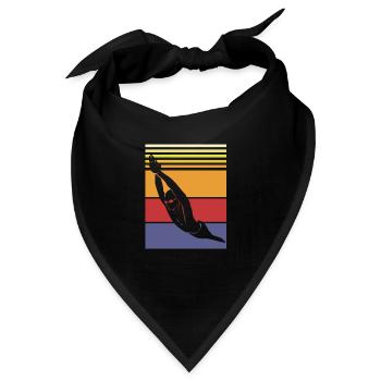 Schwimmen Schwimmer Schwimmbad Schwimmlehrer - Bandana - Schwarz - Vorne