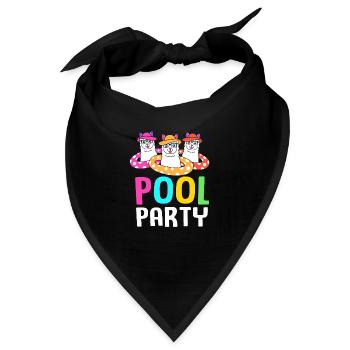 Pool Party - Bandana - Schwarz - Vorne