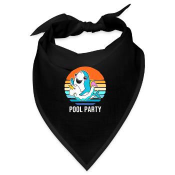 Pool Party - Bandana - Schwarz - Vorne