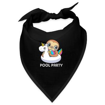 Pool Party - Bandana - Schwarz - Vorne