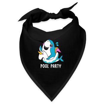 Pool Party - Bandana - Schwarz - Vorne