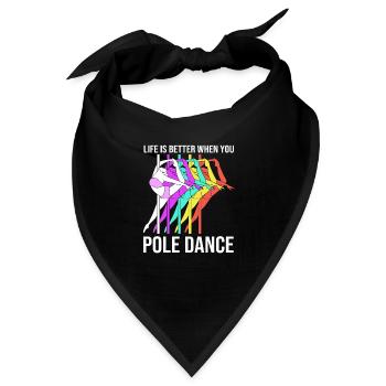 Pole Dance - Bandana - Schwarz - Vorne