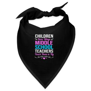 Lehrer der Mittelstufe - Bandana - Schwarz - Vorne