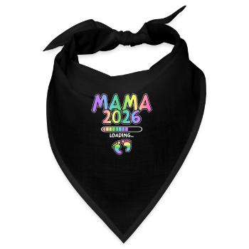Mama 2026 Loading - Bandana - Schwarz - Vorne
