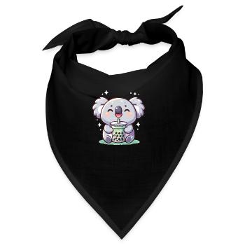 Kawaii Koalas Bubble Tea Boba Koala - Bandana - Schwarz - Vorne