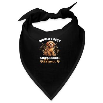 Labradoodle Groovy Labradoodle Mama - Bandana - Schwarz - Vorne