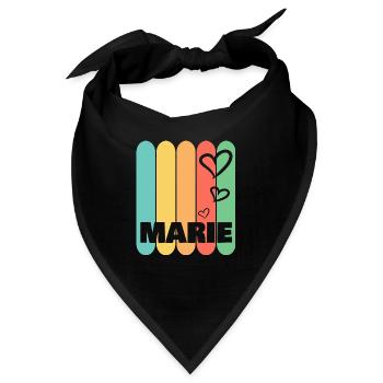Herzen Marie - Bandana - Schwarz - Vorne