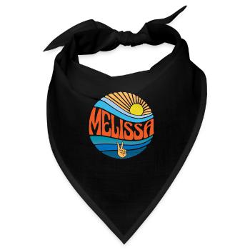 Melissa Hemd Vintage Sunset Melissa Groovy Krawatte - Bandana - Schwarz - Vorne