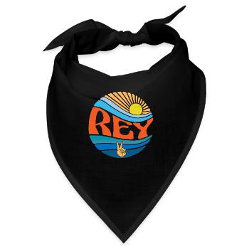 Rey Hemd Vintage Sunset Rey Groovy Tie Dye - Bandana - Schwarz - Vorne