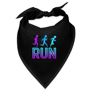 Marathon Marathonläufer - Bandana - Schwarz - Vorne