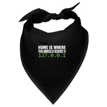 Informatik Witz Systemadministrator EDV Witz - Bandana - Schwarz - Vorne