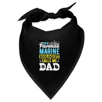 Marine Biology Science My Favorite Marine - Bandana - Schwarz - Vorne