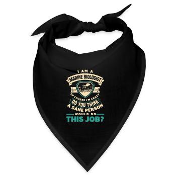Marine Biology Marine Biologist Science Of Course - Bandana - Schwarz - Vorne