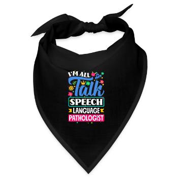 Speech Language Pathologist Speech Therapist Im - Bandana - Schwarz - Vorne