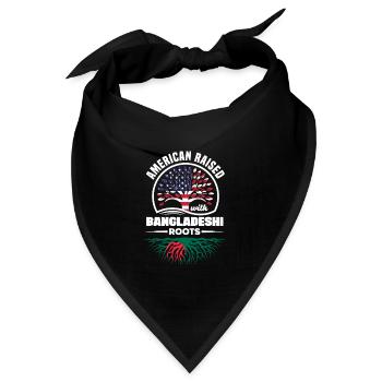Bangladesch Bangladesch Bangladesch Flagge Zitat - Bandana - Schwarz - Vorne