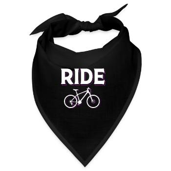 Mountainbike Mountainbiken Mountainbiker - Bandana - Schwarz - Vorne