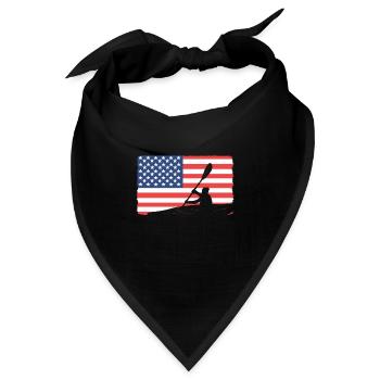 Kajak Kajakfahren Kanu Kanusport - Bandana - Schwarz - Vorne