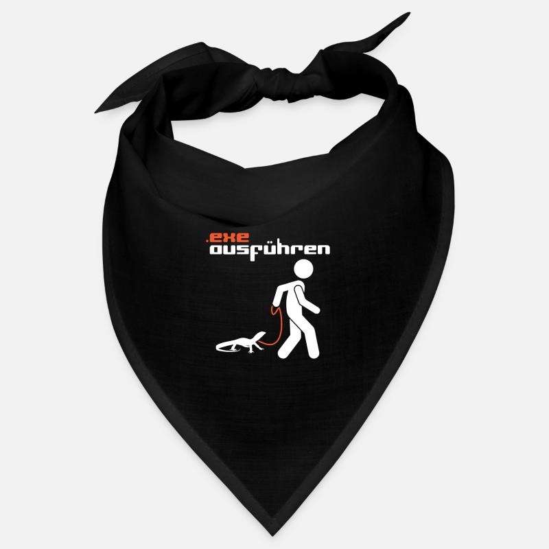 .exe ausführen - Computer Humor - Anwendung Datei - Bandana - Schwarz
