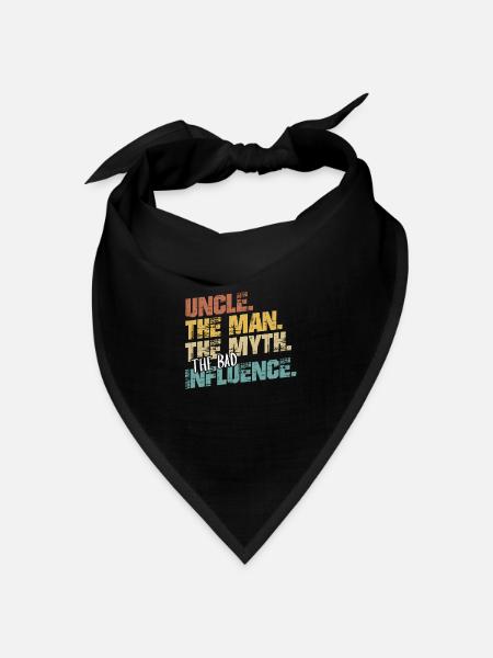 Onkel Geschenk Patenonkel Taufpate - Bandana - Schwarz