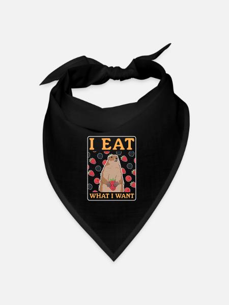 Marmots Mankai Munggen Groundhog Gift - Bandana - black - Front
