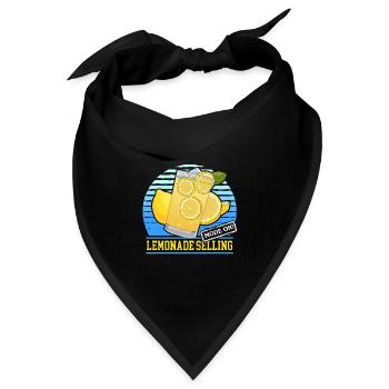 Limonade Brause | Zitronen-Limonade Geschenk - Bandana - Schwarz - Vorne