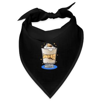 Bananenpudding Bananen Pudding Geschenke - Bandana - Schwarz - Vorne