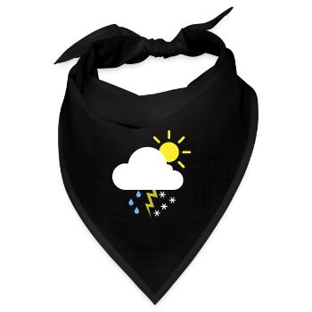 Heute gewesen - Bandana - Schwarz - Vorne