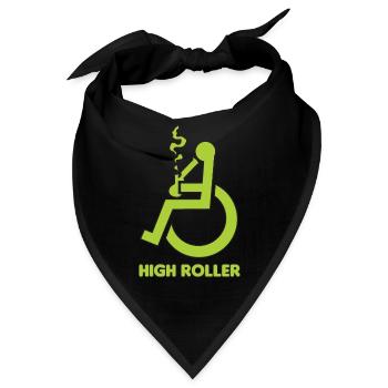 Rollstuhl Stoner mit hohem Rollstuhl - Bandana - Schwarz - Vorne