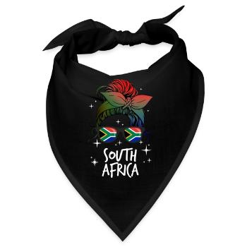 Südafrika - Bandana - Schwarz - Vorne