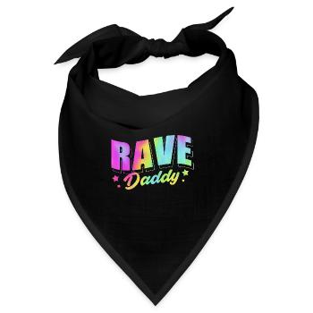 Rave Raver Techno music Techno bass Mischpult - Bandana - Schwarz - Vorne