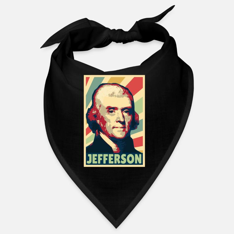 Thomas Jefferson Colors Vintage Bandana