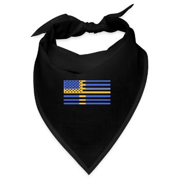 Schweden Schwedisch - Bandana - Schwarz - Vorne