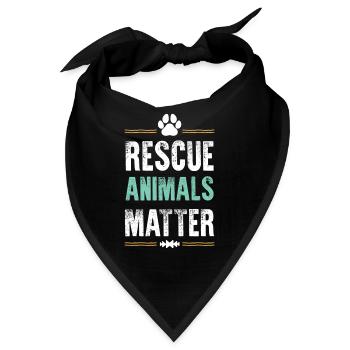 Animals Matter Tierschutz - Bandana - Schwarz - Vorne