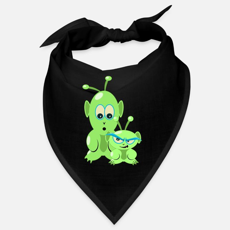 Deux petits aliens drôles - des martiens cool Bandana
