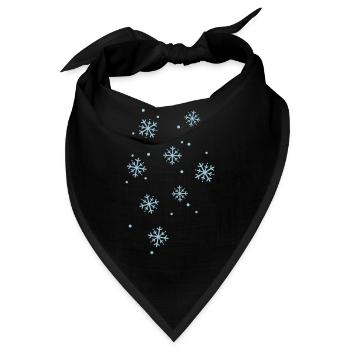 snowflakes - Bandana - Schwarz - Vorne