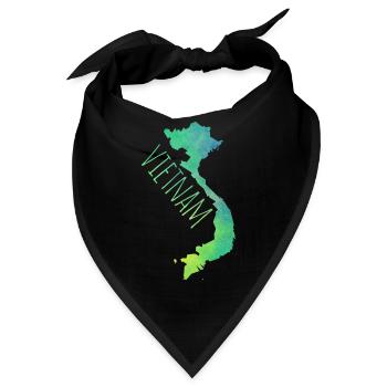 Vietnam - Bandana - Schwarz - Vorne