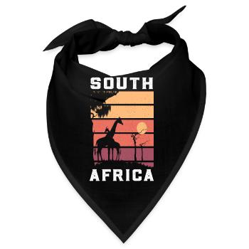 Südafrika - Bandana - Schwarz - Vorne