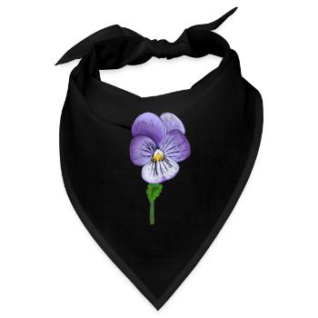 Viola tricolor - Bandana - Schwarz - Vorne