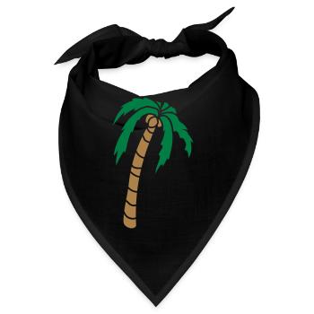 Clipart Palme Design - Bandana - Schwarz - Vorne