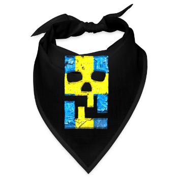 Hacking Hacks Hacker Malware Logo Emblem - Bandana - Schwarz - Vorne