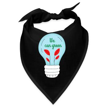 We can green - Bandana - Schwarz - Vorne