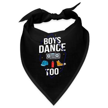 Breakdance Musik Breaking BBoy Bgirl - Bandana - Schwarz - Vorne
