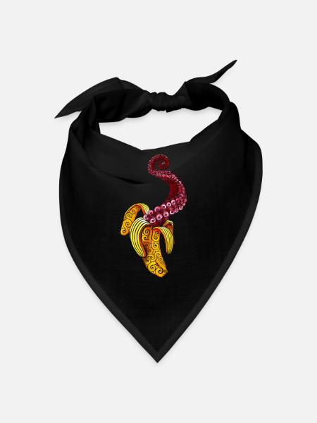 Wirbelnde Mutant-Banane - Bandana - Schwarz - Vorne