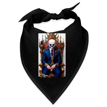 ARTWORK Skull Thron - Bandana - Schwarz - Vorne