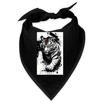Tigerkraft: Dein Stil, deine Eleganz - Bandana - Schwarz - Vorne
