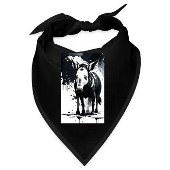 Niedliches Erdferkel - Bandana - Schwarz - Vorne