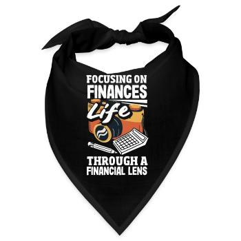 Focusing On Finances Life Through A Financial - Bandana - Schwarz - Vorne
