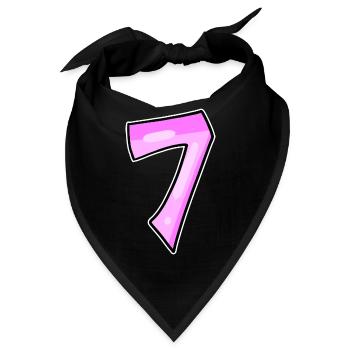 7 - Bandana - Schwarz - Vorne