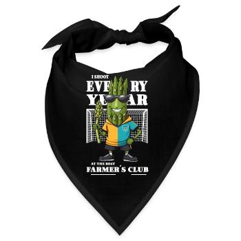 Spargel Verein - Bandana - Schwarz - Vorne